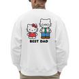 Hello Kitty Best Dad Fathers Day Small Men's Sweatshirt Back Print