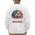 I'm Hooker On The Weekends Dirty Bass Dad Fishing Men's Sweatshirt Back Print
