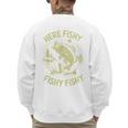 Men Here-Fishy Bass Fish Dad Fishing From Daughter Son Men's Sweatshirt Back Print Men Here-Fishy Bass Fish Dad Fishing From Daughter Son Men's Sweatshirt Back Print