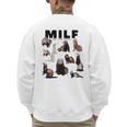 MILF Man I Love Ferrets Ferret Mom Dad Ferret Owner Men's Sweatshirt Back Print MILF Man I Love Ferrets Ferret Mom Dad Ferret Owner Men's Sweatshirt Back Print