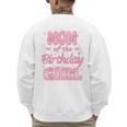 Mom And Dad Of The Birthday Girl Coquette Family Matching Men's Sweatshirt Back Print