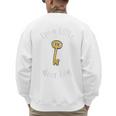 Pun Tshirt I'm A Little Door Key Bad Pun Dad Jokes Men's Sweatshirt Back Print