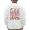 Rodeo Dad Pink Boots Coquette Cow-Girl Birthday Party Men's Sweatshirt Back Print