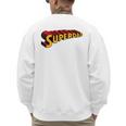 Super Dad Superdad Superhero Dad Men's Sweatshirt Back Print
