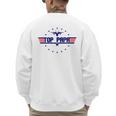 Top Papa Fathers Day Birthday For Men Dad Daddy Grandpa Men's Sweatshirt Back Print