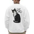 Tuxedo Cat Dad Cat Dad Tuxedo Cat Dad Men's Sweatshirt Back Print Tuxedo Cat Dad Cat Dad Tuxedo Cat Dad Men's Sweatshirt Back Print