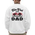 Two Fast Dad Of The Birthday Boy Racing Car Family Men's Sweatshirt Back Print