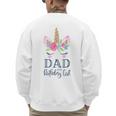 Unicorn Dad Of The Birthday Girl Shirt Matching Party Tee Men's Sweatshirt Back Print