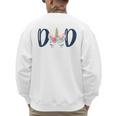Unicorn Dad Birthday Shirt Matching Family Party Tee T-Shirt Men's Sweatshirt Back Print
