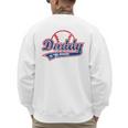 Vintage Baseball Daddy Of The Rookie Men's Sweatshirt Back Print Vintage Baseball Daddy Of The Rookie Men's Sweatshirt Back Print