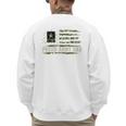 Vintage Proud Army Dad Camo American Flag Veteran Men's Sweatshirt Back Print