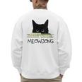 Women's Meowjong Cat Mahjong Chinese Game Cat Mom Dad Men's Sweatshirt Back Print