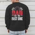 1 Year Old Racing Car Fast One Birthday 1st Family Dad Men's Sweatshirt Back Print