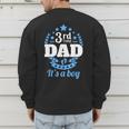 3rd Time Dad Dad Pregnancy It's a Boy Men's Sweatshirt Back Print