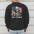 4th Of July Franklin Ben Drankin American Dad Men Women Men's Sweatshirt Back Print