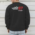 67 Pit Crew Six Seven Racing Birthday Race Car For Dad Mom Men's Sweatshirt Back Print