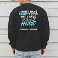 Adoption Announcement Day Dad Heart Small Men's Sweatshirt Back Print