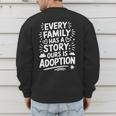 Adoptive Mom Adoption Dad And Adoption Day Foster Care Men's Sweatshirt Back Print