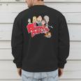 American Dad Show Logo With Family Cartoon Men's Sweatshirt Back Print