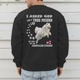 American Eskimo Dog Mom Eskie Dad Art Eskie Lover Quote Men's Sweatshirt Back Print