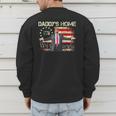 American Flag Trump 2024 Daddy's Home We The People Men's Sweatshirt Back Print