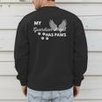 My Angel Has Paws Shirt Pet Memorial Cat Dog Dad Mom Men Women Girls Kids Men's Sweatshirt Back Print