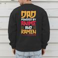 Anime Fathers Day Japanese Manga Otaku Kawaii Anime Dad Men's Sweatshirt Back Print