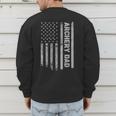 Archery Dad America US Flag Patriot Vintage Archer Men's Sweatshirt Back Print