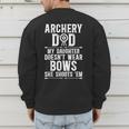 Archery Dad Dad Of An Archer Father Men's Sweatshirt Back Print