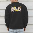 Astronaut Dad Space Birthday Planets Party Matching Family Men's Sweatshirt Back Print