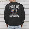 Autism Awareness For Proud Dad Support Autistic Kids Men's Sweatshirt Back Print