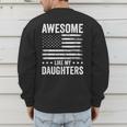 Awesome Like My Daughters Men Fathers Day Dad Men's Sweatshirt Back Print