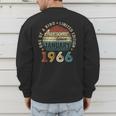 Awesome Since January 1966 60 Year Old 60th Birthday Men Dad Men's Sweatshirt Back Print