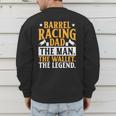 Barrel Racing Dad Horse Barrel Racer Men's Sweatshirt Back Print