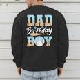 Baseball Ice Cream Drip Dad Of The Birthday Boy Baseball Men's Sweatshirt Back Print