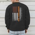 Basketball Dad USA US Flag Basketball Men Men's Sweatshirt Back Print