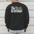Bbq Dad Retro Grill Father Father's Day Men's Sweatshirt Back Print