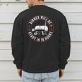 BBQ Dad Smoking Meat Smoker Barbecue Dad Apparel Men's Sweatshirt Back Print