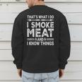 BBQ Grilling Dad Smoking Meat Barbecue Pun Pit Master Father Men's Sweatshirt Back Print BBQ Grilling Dad Smoking Meat Barbecue Pun Pit Master Father Men's Sweatshirt Back Print