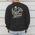 Bearded Dad Daddy Father’s Day My Other Ride Is His Beard Men's Sweatshirt Back Print