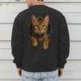 Bengal Cat Lover Animal Pet Bengal Cat Owner Mom Cat Dad Cat Men Women Kids Men's Sweatshirt Back Print