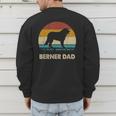 Berner Dad For Men Bernese Mountain Dog Vintage Dad Men's Sweatshirt Back Print