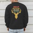 Best Buckin' Dad Ever Shirt Men Hunting Fathers Day Men's Sweatshirt Back Print
