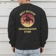 Best Buckin' Granddaddy Western Rodeo Cowboy Bucking Horse Men's Sweatshirt Back Print