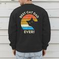 Best Cat Dad Ever Men Men's Sweatshirt Back Print