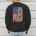 Best Dad Ever US American Flag For Father's Day Men Men's Sweatshirt Back Print