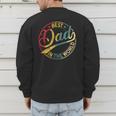 Best Dad In The World Father's Day Vintage Dad Men's Sweatshirt Back Print Best Dad In The World Father's Day Vintage Dad Men's Sweatshirt Back Print