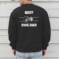 Best Dog Dad Fathers Day Best Dad Fist Bump Dog's Paw Men's Sweatshirt Back Print