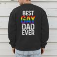 Best Gay Dad Ever LGBTQ Men's Sweatshirt Back Print