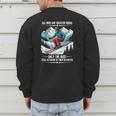 Only The Best Still Go Skiing In Their Seventies Skier Dad Men's Sweatshirt Back Print